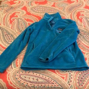 Blue Patagonia 1/4 Button Pullover